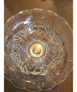 Clear Glass ~ Fruit Design ~ Serving Bowl ~ 11&quot; Diameter - €34,62 EUR