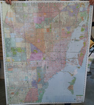 Miami Metro Laminated Wall Map (R) - £37.28 GBP