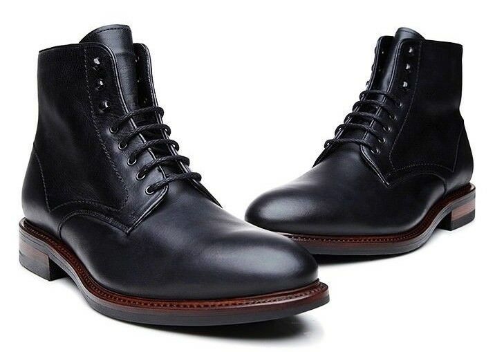 Handmade leather boots for men Derby style leather mens shoes leather shoes