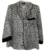 Kate Spade Pajama Top Blouse Animal Print Leopard Size S - £19.24 GBP