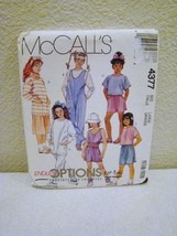 McCall's Pattern #4377 - Girls Jumpsuit, Tops, Skirt, Pants - Size Large - Uncut - $3.99