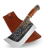 Meat Cleaver Knife Heavy Duty Butcher Knife Hand Forged Professional Bon... - $4,772.43 MXN