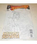 ADVENTURES OF SUPERMAN # 625 (DC Comics, NM, 2004, Sketch cover) Godfall - $2.50