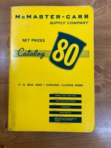 1974 McMaster-Carr Supply Company Catalog #80 Asbestos Tools Hardware Ni... - £89.02 GBP