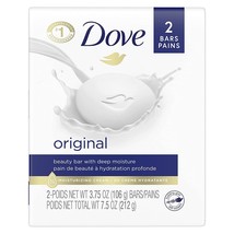 Dove Beauty Bar Gentle Skin Cleanser, Original, 3.75 oz - 2 ct - £15.14 GBP