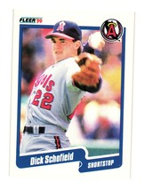 1990 Fleer #144a Dick Schofield California Angels - £1.57 GBP