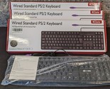 3 x Mcsaite Wired Ps2 104 Keys Computer Keyboard With Stands,Black,Water... - $49.99