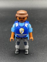 Playmobil LOT 2 Figure Police Toys Blonde &amp; Brunette Men 1 Gun Holster - €7,69 EUR