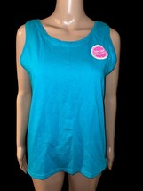 Hanes Her Way Vintage 90s Women’s 100% Cotton Tank Top Shirt Size Teal B... - $18.57