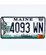 2019 United States Maine Vacationland Passsenger License Plate 4093 WN - $18.80