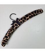 Vintage Neiman Marcus Wire Wood PADDED Clothes Hanger Animal Print - $446.90 MXN