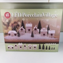 Mark Feldstein &amp; Assoc Christmas Winter Village 18pc Tabletop Tea Light Set - $56.09