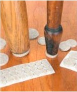 Rectangle ADHESIVE FELT Pad 4&quot; X 3 3/8&quot; Beige floor savers protector PRO... - $353.30 MXN