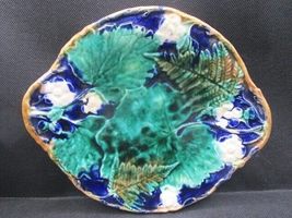 Compatible with Antique Joseph Roth London oval Majolica Plate 8 1/2&quot; [a4-1] - £269.37 GBP