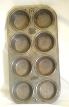 Ekcoloy Silver Beauty Cupcake Muffin Pan USA - $14.84