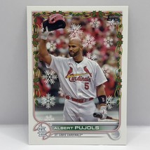 2022 Topps Holiday Baseball Albert Pujols Base HW123 St. Louis Cardinals - £1.57 GBP