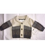 Koala Baby Striped Sweatshirt Sweater Buttoned Cardigan Newborn NEW - $20.32 CAD
