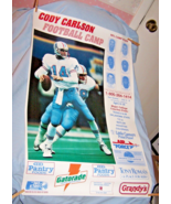 Vintage HTF Cody Carlson Football Camp Poster-Houston Oilers Football-23... - $10.00