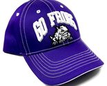 Captain Texas Christian TCU Horned Frogs Text Logo Purple Curved Bill Ad... - $17.59