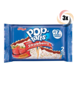 3x Packs Kellogg&#39;s Pop Tarts Frosted Strawberry Flavor Toaster Pastries ... - $21.21 CAD