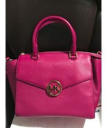 Michael Kors Authentic Women&#39;s 100% genuine leather Large Satchel bag pu... - $277.19