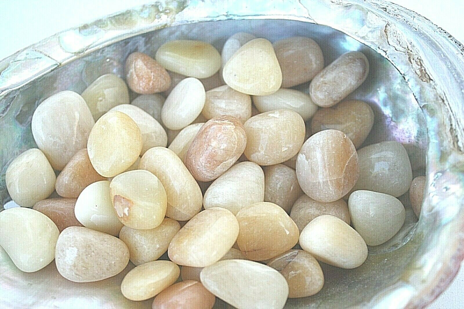 One Yellow Aventurine Tumbled Stone 15-20mm Reiki Healing Crystal Motivates - $1.67