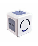 Extended 4 Plug Power Socket Cube with EU Plug Household Mini Power Cube... - £14.28 GBP