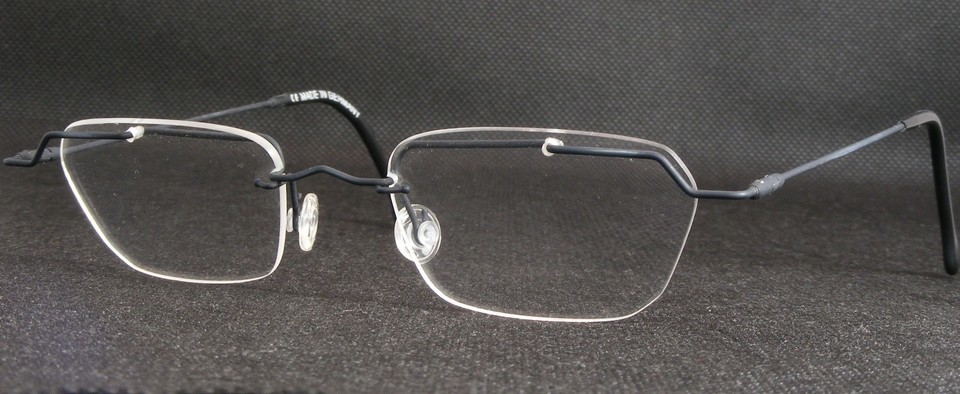 PASS XXL-05-Fb 004 Matte Black /Grey UNIQUE RARE EYEGLASSES 49-21-140mm ... - $59.40