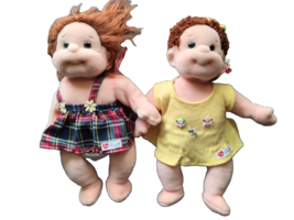 TY 10 Inch Beanie Kids, Ginger &amp; Curly, Plush Dolls, 2000, Lot of 2 - $24.75