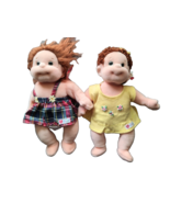 TY 10 Inch Beanie Kids, Ginger &amp; Curly, Plush Dolls, 2000, Lot of 2 - $33.92 CAD