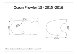 2015-2016 Ocean Prowler 13 Kayak Boat EVA Foam Deck Floor Pad Flooring - £118.03 GBP