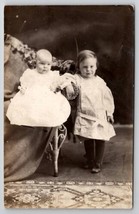 RPPC Cute Edwardian Children Dressed up for Photo Postcard B30 - $5.95