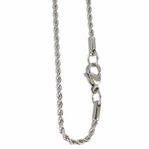 Mens 7mm Rope Chain Necklace Hypoallergenic Surgical Stainless Steel 20-30 inch - $22.99