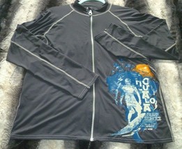 DUCK SKINZ UV+H20 Armor Full Zip Gray Lightweight Stretch L/ S Jacket Size Small - £13.51 GBP