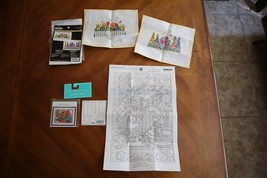 Finished Cross Stitch Floral Delight Bucilla 7&quot;x5&quot; + Bonus Chart ONLY Fi... - $266.38 MXN