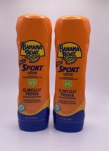 Lot Of 2- Banana Boat Ultra Sport Sunscreen Lotion SPF 65 - 8 fl oz (236 ml) Ea. - £14.07 GBP