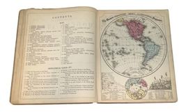 Antique 1875 Mitchell's School Atlas - 44 Color Copperplate World Maps image 6