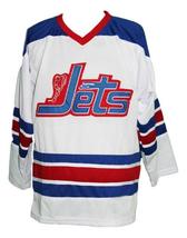 Any Name Number Jets Wha Retro Hockey Jersey New White Bobby Hull Any Size image 4