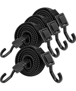 Bungee Cords with Hooks Heavy Duty, Flat Adjustable Bungee Cords with Ho... - $29.80 CAD