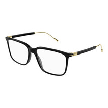 GUCCI GG1273O 001 Black/Gold 56mm Eyeglasses New Authentic - £195.96 GBP