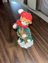 K’s Collection Figurine Winter Child With Skis - £3.95 GBP