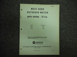 1965 Chrysler Outboard 25 HP Parts Catalog 25021 25031 - £19.96 GBP