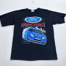VTG Nascar Ford Racing Mens XL T Shirt Blue Thunder All Over Print Doubl... - $37.40