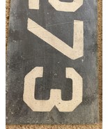 Railroad RR Train Track Sign Marker Metal Black 12 x 6 vintage - $2,795.11 MXN
