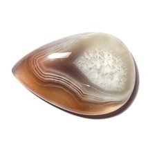 42.02 Carats TCW 100% Natural Beautiful Botswana Agate Pear Cabochon Gem By DVG - £13.30 GBP