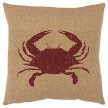 Tan Brown Distressed Crab Throw Pillow - £58.45 GBP