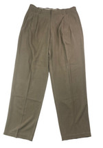 Tommy Bahama 100% Silk Pleated Men&#39;s Relaxed Fit Tan/Khaki Pants Silk Si... - £18.15 GBP