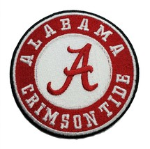 Alabama Crimson Tide NCAA Football Embroidered Sew On Iron On Patch 3.5&quot; - $11.46+