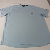 Carhartt Force T-Shirt Blue Short Sleeve Relaxed Pocket 104616 H51 Men's Size XL image 13