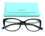 Tiffany &amp; Co. Eyeglasses Frames TF 2208-B 8055 Silver Crystals Cat Eye 5... - $163.34